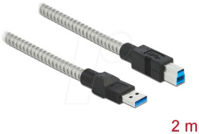 86779 USB 3.0 cable, USB-A to USB-A, metal sheath, 2 m