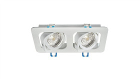 Oprawa Sufitowa Koral-W-2 Biała Matowa Regulowana Wpuszczana