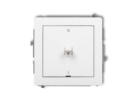 DECO Wyłącznik 2-biegunowy w stylu amerykańskim biały DWPUS-9 KARLIK