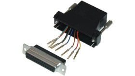 Osłona tylna D-Sub 25 -pinowe Stal Proste Encitech Connectors