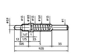 PDIP-PIN SPRĘŻYSTY 90028-AS
