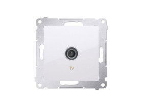 SIMON 54 Gniazdo antenowe TV pojedyncze białe DAK1.01/11 KONTAKT SIMON