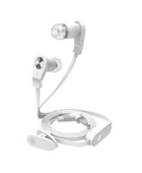 Słuchawki douszne z mikrofonem B-11 białe