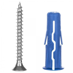 Kołki rozporowe uniwersalne UNO 8x32 z wkrętem z łbem stożkowym 4,5x35 100szt. RAWLPLUG