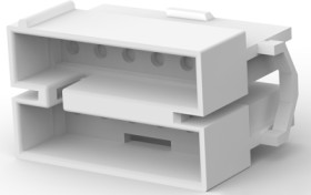 Socket housing, 12 pole, pitch 4.95 mm, straight, natural, 1-480288-0