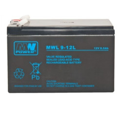 Akumulator AGM 12V/ 9Ah MWL 9-12L MWpower