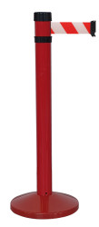 Słupek taśmy długość taśmy 4m Słupek odgradzający Czerwony