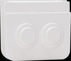 321602004 BLUE ELECTRIC cable entry 2-fold, Arctic white