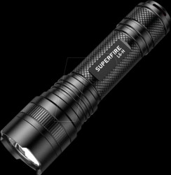 L6-H LED flashlight Superfire L6-H, 900 lm, black, USB-C
