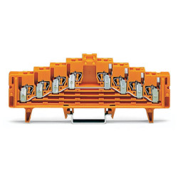 WAGO 727-236/022-000 4-level Same Potential Block a-d--d-a No Lock Orange