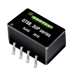 Gaptec QT8B_1505S3UP Przetwornica DC/DC QT8B_3UP, SMD-14 (8 Pins), 0.25 W, 50 mA, 1 szt.