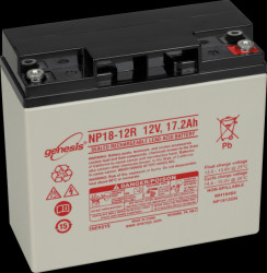 NP18-12R Rechargeable lead-fleece battery, 12 V, 18 Ah, standby UPS