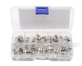 Zestaw bezpieczników WTA-T 5x20mm zwłocznych (0,5 -20A) 100szt