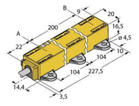 Turck Czujnik położenia liniowego LI200P1-Q17LM1-LIU5X2