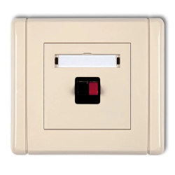 FLEXI Gniazdo głośnikowe pojedyncze beżowy 1FGG-1