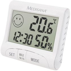 Medisana 60079 Thermo-Hygrometer White Accurate Indoor Climate Monitor