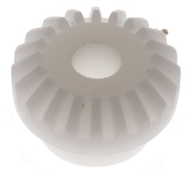 Przekładnia stożkowa zęby 20 otwór 5mm 1:1 POM 0.8 kąt 20° skok 0.8mm Skośne 110 → 120HRR