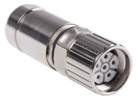 Złącze wielostykowe przemysłowe 5+PE-pinowe M23 Montaż na kablu Gniazdo Phoenix Contact