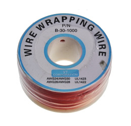KYNAR Wrapping Wire AWG 0.24mm 200m Reel, Red