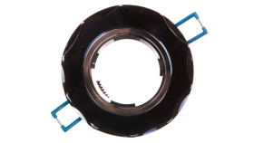 Sufitowa Oprawa Punktowa Brillante, Szkło, Czarny Kryształ, Okrągła