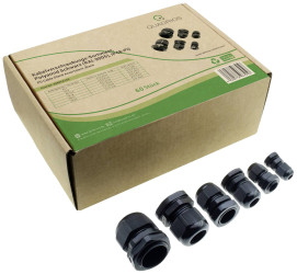 Quadrios 2009CA105 Zestaw dławnic kablowych PA66 czarny (ral 9005) 1 zest.