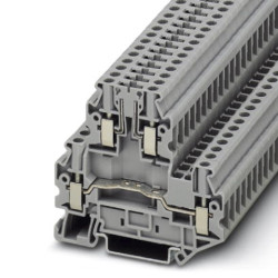 Blok zacisków przelotowych Phoenix Contact poziomy: Podwójny 26 → 10AWGŚruba UTTB4-TG 30A 500 V