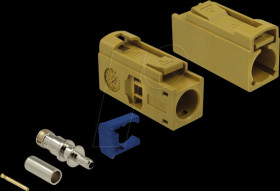 89694 FAKRA K jack 25 mm (long) for crimping