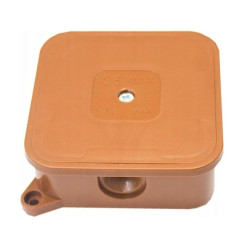 Puszka n/t instalacyjna 85x85x35 pusta brąz 400V IP44 ViPlast 027-02