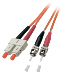Duplex-jumper, SC to ST, 2 m, OM2, multimode 50/125 µm, O6353.2