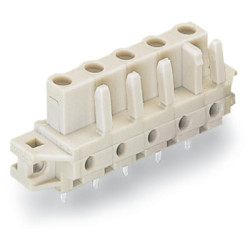 WAGO 722-735/031-000 Female MCS-MIDI 5P 7.5mm Flanged Straight Solder Pin