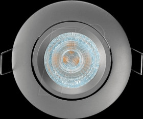 4330 Recessed ceiling ring, round, swivelling, chrome matt