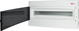 ECM 1x24PT-s Obudowa podtynkowa 1 rząd 24 mod. drzwi transparentne / IP 40 400V AC / 001100407