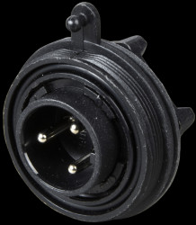 PX0730/P Connector, front panel, 3-pin, plug