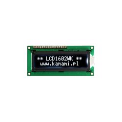 LCD1602WK - alfanumeryczny wyświetlacz LCD 2x16