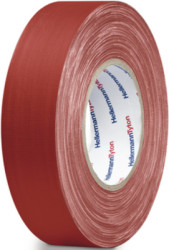 Fabric tape, 19 x 0.31 mm, cotton, red, 10 m, 712-00201