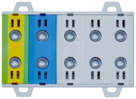 Listwa zaciskowa pięciopolowa 5x50 mm2 (3P+N+PE ) GEP-00108