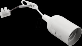 1453350 E27 renovation socket, white, 11-cm cable