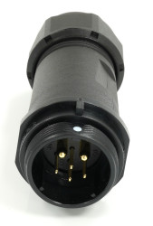 Przemysłowe złącze okrągłe 6-pinowe SP21 Układ szeregowy Gniazdo RS PRO Męski IP68 SP2111C