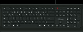 MROS101 Keyboard, USB, black, flach