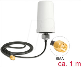 12545 LTE Antenna SMA plug 1.7 - 2.0 dBi ULA100 1 m omnidirectional fi