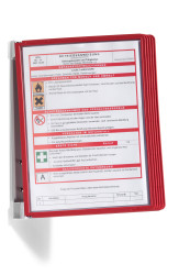 Folder z materiałami informacyjnymi, Czerwony, Metal