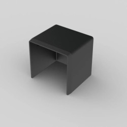 Pokrywa końcowa LHD 40x40 8641 FB czarna