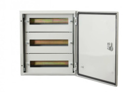 Szafa metalowa 600x600x250 mm - 78 modułów IP66 / 3 rzędy po 26 modułów F1_0213