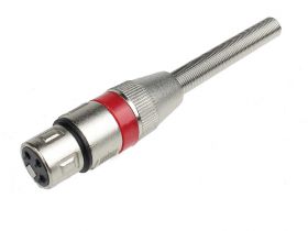 Gniazdo XLR na kabel czerwone M160
