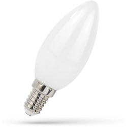 Żar. LED E14 230V 4W świecowa COG ciepła