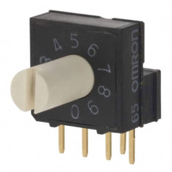 Omron A6RV-101RF Rotary DIP Switch Compact Design 10 Position 10mA