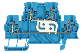 Blok zacisków przelotowych Weidmuller poziomy: Podwójny 28 → 16AWGZacisk Z raster: 3.5mm 17.5A 500 V