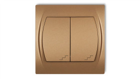 Logo Łącznik Podwójny Schodowy Złoty Metalik 8Lwp-33
