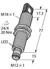 Przycisk refleksyjny, ultradźwękowy Turck 1610098 1 szt.