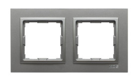 VENA2 Ramka podwójna aluminium 524082